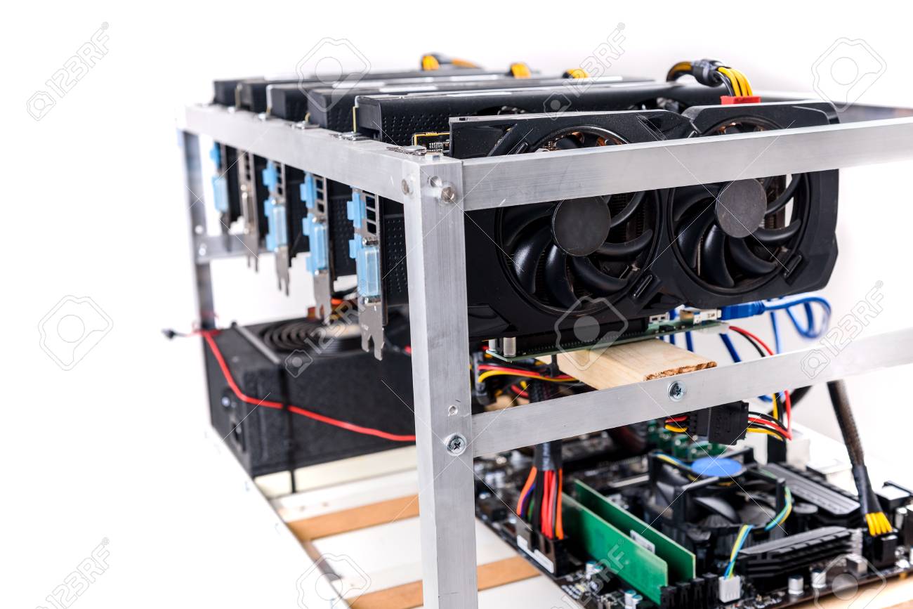 Cryptocurrency Bitcoin Ethereum Altcoin Graphic Card Miner Mining - 